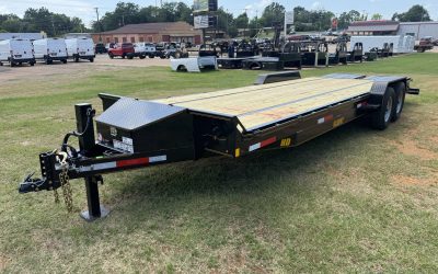 24′ equipment hauler w/mini K ramps